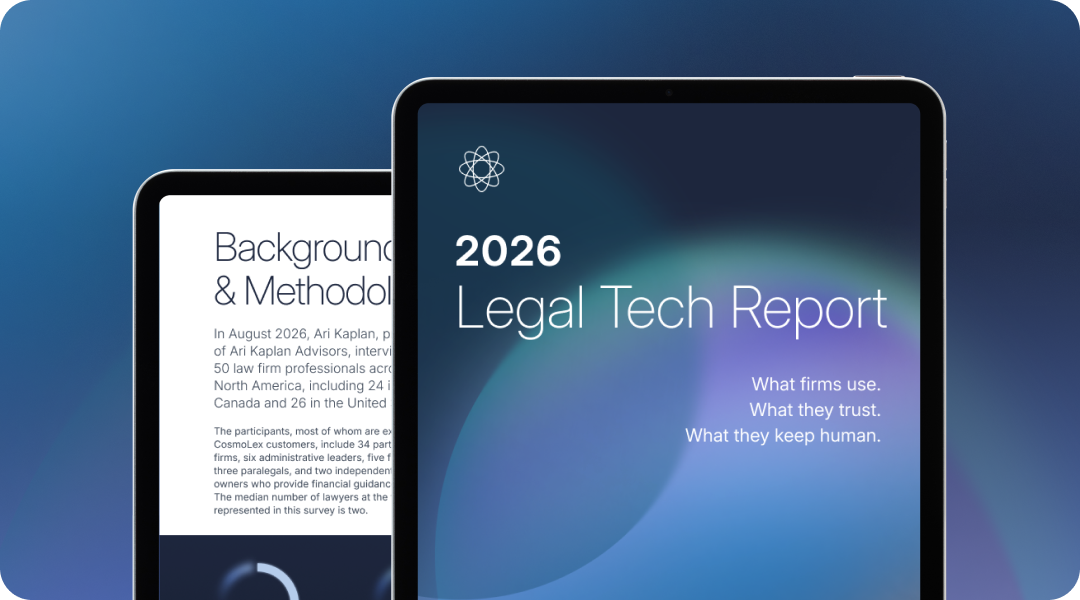 Preview of the CosmoLex 2026 Legal Tech Report